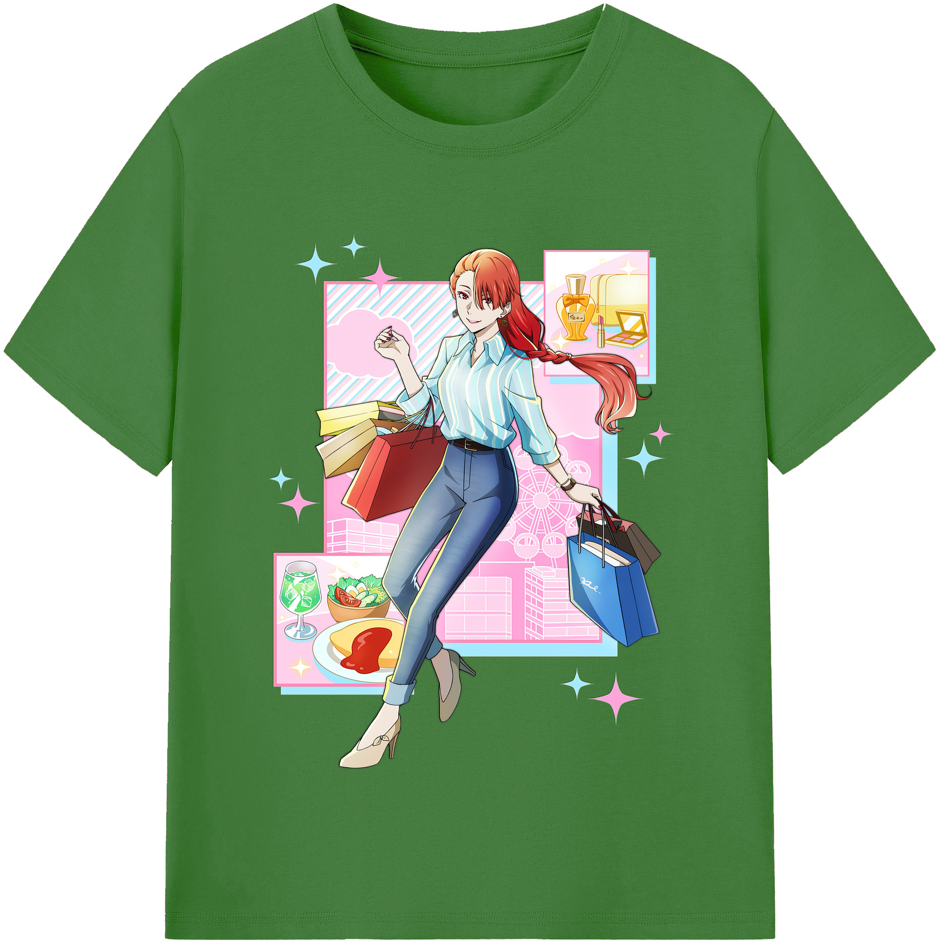 （画像用） 文豪ストレイドッグス Bungo Stray Dogs レディースカジュアルプリントTシャツ（綿100％）